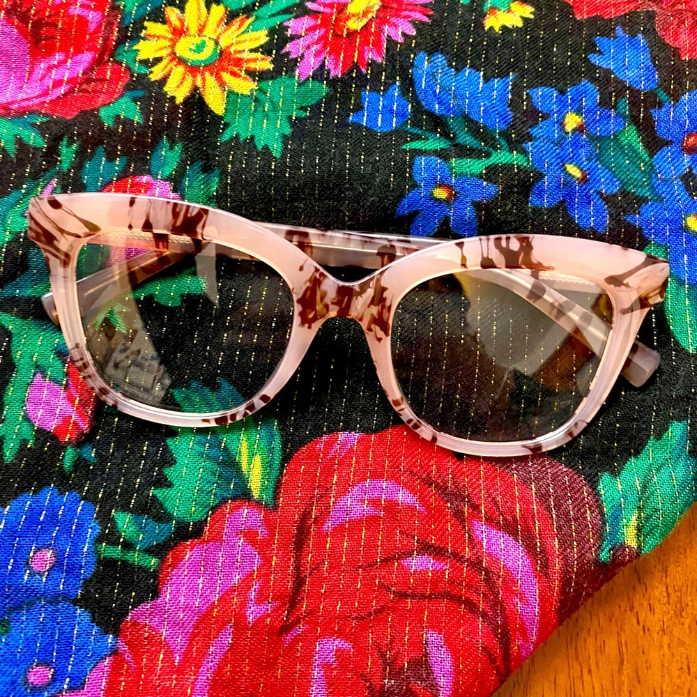 Light Pink Tortoise Shell Eyeglasses- Non RX